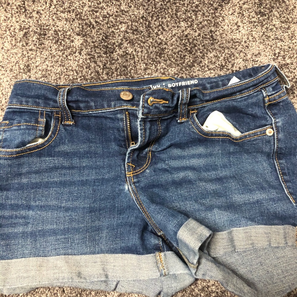 boyfriend jean shorts